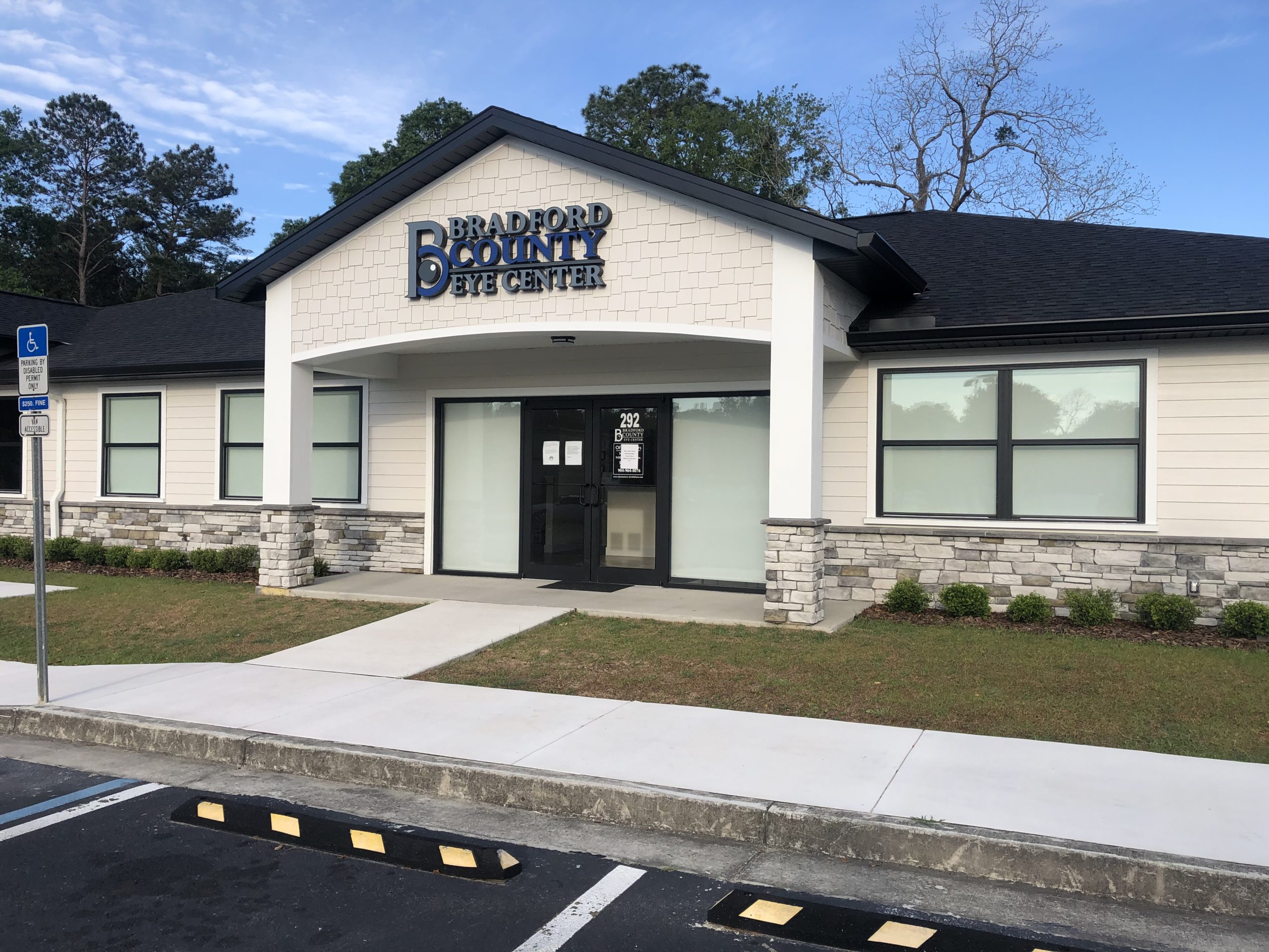 Exterior of office building